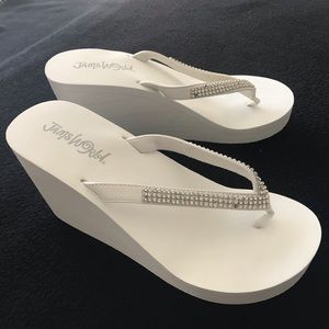 White Flip Flops